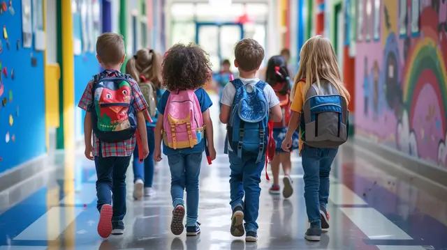 Ein Schulranzen mitsamt Inhalt stellt manche Familie vor eine finanzielle Herausforderung. Deshalb spendet ein Projekt Schulranzen für Kinder aus armen Familien. | Foto: vetre_adobestock_generiert mit KI