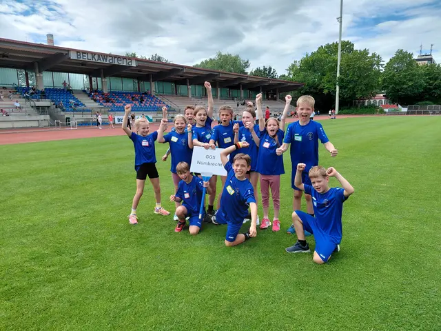 Das Team der GGS Nümbrecht erreichte beim Bezirksfinale der NRW YoungStars in Bergisch Gladbach den fünften Platz. | Foto: Lena Rigau