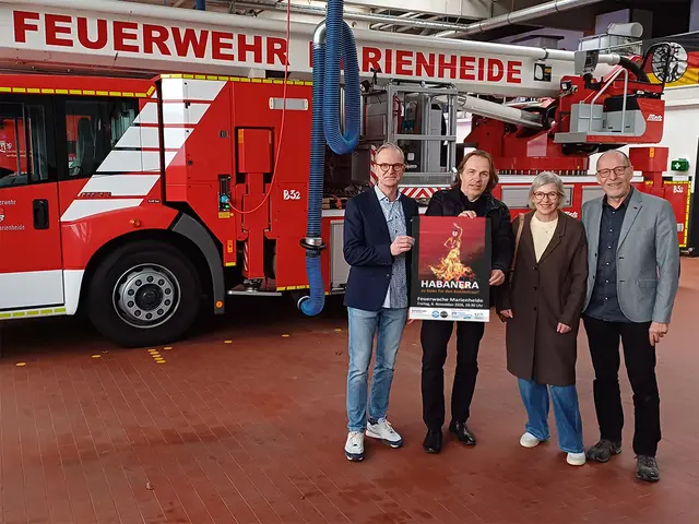 Freuen sich auf ein außergewöhnliches Konzert (v.l.): Florian Pottrick (Bürgerstiftung), Burkhard von Puttkamer, Thea Volk (Bürgerstiftung), Werner Rosenthal (Kulturrausch).  | Foto: Bürgerstiftung Marienheide