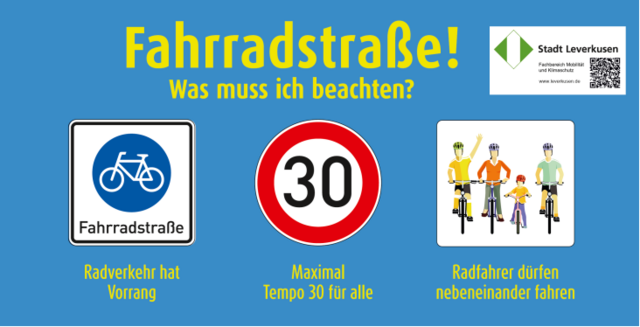 In der Schleswig-Holstein-Siedlung wurde jetzt die erste Fahrradzone Leverkusens errichtet.  | Foto: Stadt Leverkusen