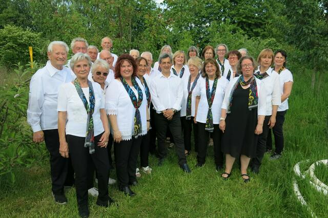 Frisch und gut eingestimmt präsentierte sich R(h)einklang beim Tag der offenen Tür am Lehrteich.  | Foto: Chor