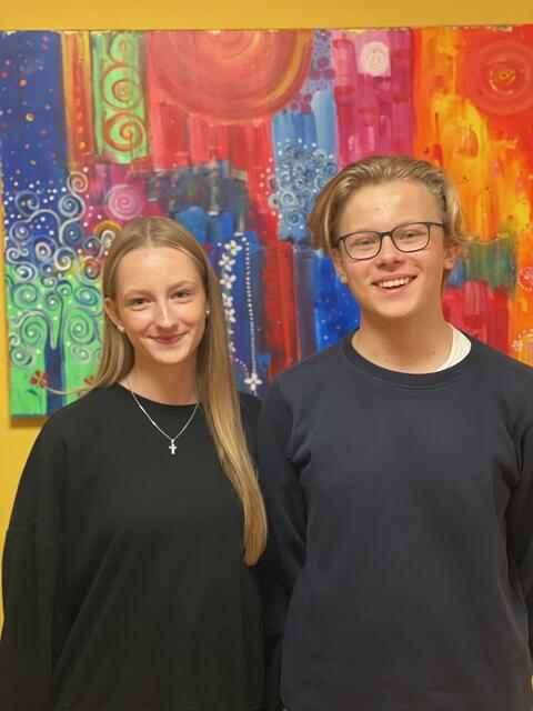 Timur Kazachkov und Leara Dehne vertreten die Brühler Schülerinnen und Schüler als Stadtschulsprecher und stellvertretende Stadtschulsprecherin. | Foto: Stadt Brühl