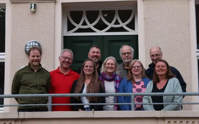 Die Gründungsmitglieder des Vereins „Rote Kolonie“. Zum Denkmalstag präsentiert sich der neue Verein.  | Foto: Stadt Troisdorf