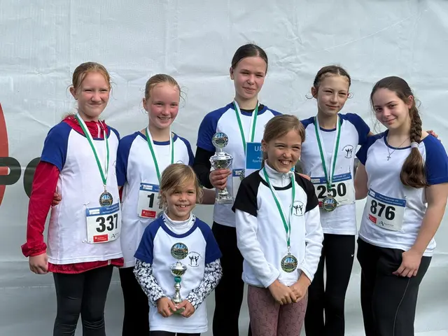 Das Wiehler Eiskunstlaufteam - dieses Mal erfolgreich beim Lauf. | Foto: Hendrik Boos