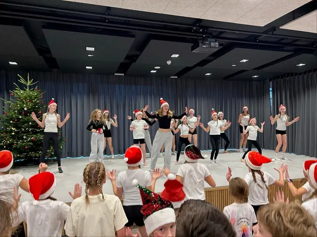 Die Gymnasiast*innen boten in der Aula eine tolle Show. | Foto: (c) Homburgisches Gymnasium