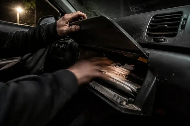 Die Polizei rät, wertvolle Gegenstände beim Verlassen aus dem Fahrzeug zu räumen. Täter machen sich in der Regel vor einem Diebstahl ein Bild von der zu erwartenden Beute. | Foto: Montserrat Manke/ki-generiert mit Copilot