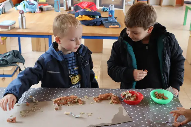 Kinder experimentieren und entdecken beim Herbstferienprogramm auf :metabolon die Themen Ressourcen, Kreislaufwirtschaft und Nachhaltigkeit. | Foto: BAV