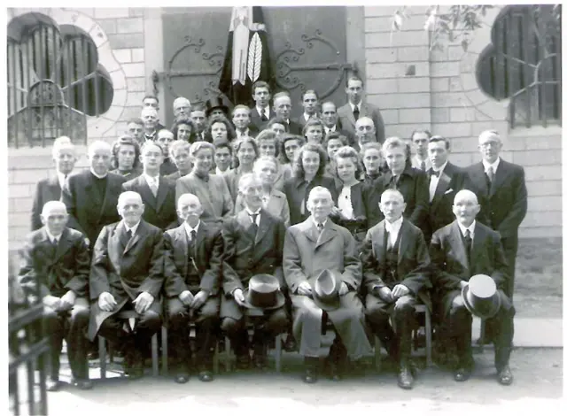 Der Cäcilienchor St. Peter Bonn-Lengsdorf bei seinem 50-jährigen Jubiläum im Jahr 1946. | Foto: Chor