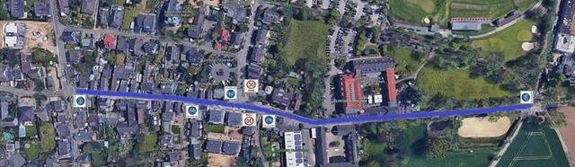 Die Strecke der geplanten Fahrradstraße in Uckendorf.  | Foto: Stadt