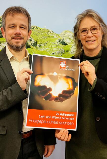 Martin Jost und Maria Surges-Brilon vom Vorstand der Caritas Euskirchen. | Foto: Carsten Düppengießer