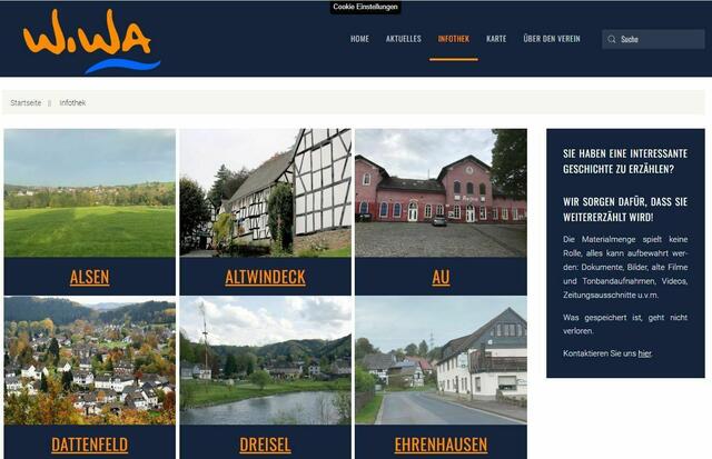 Jedes Dorf hat unter www.windeck-im-wandel.de/infothek eine eigene Kachel für Beiträge. 
                                                                                                                                                | Foto: Windeck im Wandel