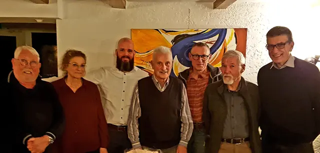 Der neue Vorstand des Verschönerungsvereins Neunkirchen (von links:) Heinz-Werner Oberhäuser, Margit Mohr, Daniel Martin, Otto Klocke, Heino Deppner, Volker Overbeck und Wolfgang Ptacek. | Foto: Verschönerungsverein