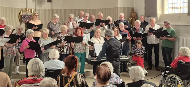 R(h)einklang beim Auftritt im Haus Elisabeth.  | Foto: Chor