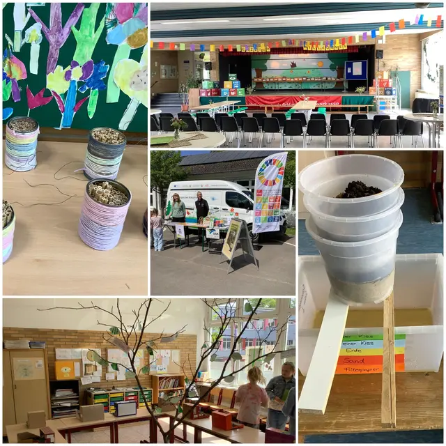 Vielfalt bei der Projektwoche der GGS Oberwiehl.  | Foto: Fotos/Collage: Nadine Safarik-Rohr