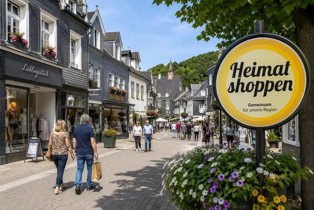 Beim „Shoppen“ in der Heimatregionk geht es nicht alleine um den Umsatz im Einzelhandel. Es geht um ein Stück Lebensqualität und gesellschaftlichen Zusammenhalt.  | Foto: Symbolfoto: KI-generiert mit CoPilot