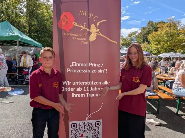 Elias und Aimee stehen in Lauerstellung und möchten das diesjährige Meckenheimer Kinderprinzenpaar werden. | Foto: fes