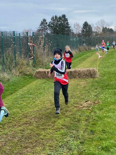 Nicht direkt über Stock und Stein, aber über Strohballen ging es bei den Landescrossmeisterschaften.  | Foto: Heide Reeker