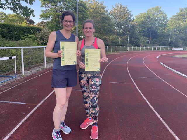 Ziel erreicht: Teilnehmerinnen der Laufkurse beim Meckenheimer Sportverein erhielten ihre Zertifikate.  | Foto: msv