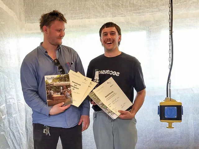 Julian Krüger und Lorenz Rhiner. | Foto: Yann Engelen