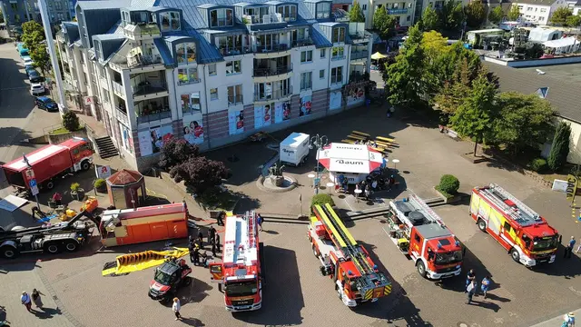 Aktionsfläche der Freiwilligen Feuerwehr der Stadt Mechernich mit einer Drohne aufgenommen.  | Foto: FF/pp