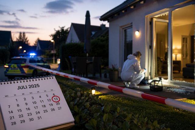 Symbolfoto mit Wucht: So schnell wird aus sicher geglaubten vier Wänden ein Tatort. Nach Einbrüchen in Erftstadt und Wesseling sucht die Polizei Zeugen.  | Foto: Montserrat Manke/ki-generiert mit Copilot