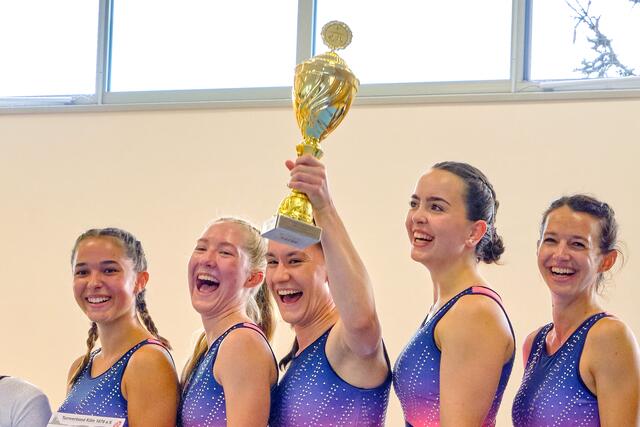 Durften stolz auf ihre Leistung sein (v.l.): Paulina Derigs, Liv Kramme, Fiona Zaruchas, Karoline Middel und Kim Schlick.  | Foto: TV Kierdorf