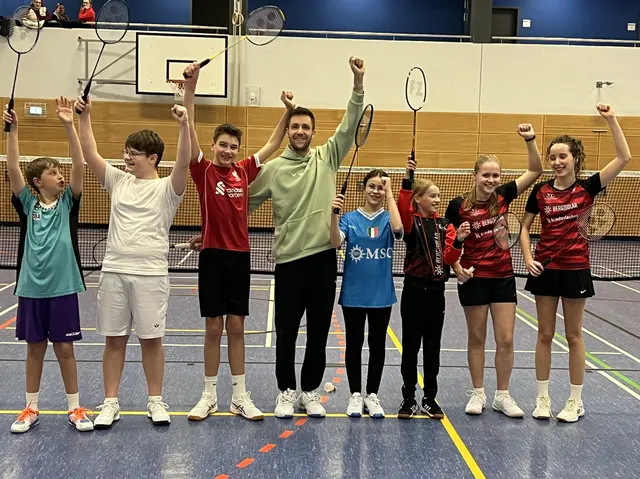 Das Training mit Mark Lamsfuß machte den Kinder viel Spaß.  | Foto: BCW