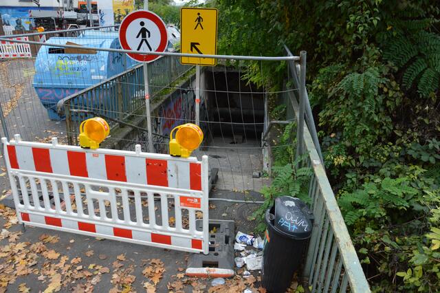 Zwischenzeitlich wurde die Viktoriaunterführung gesperrt. Aber auch zuvor war der dunkle und enge Tunnel für viele ein echtes „No-Go“. | Foto: jld