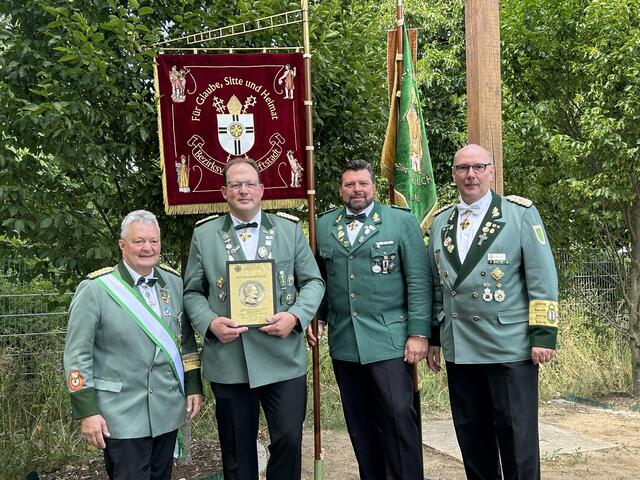 v.l.: Walter Honerbach, Ralf Jung, Heiko Kleusch und Peter Horst. | Foto: Bezirksverband Erftstadt