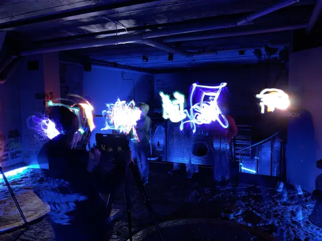 Bereits ein Klassiker: Malen mit Licht. | Foto: © LVR-Industriemuseum/Foto Ch. Klein