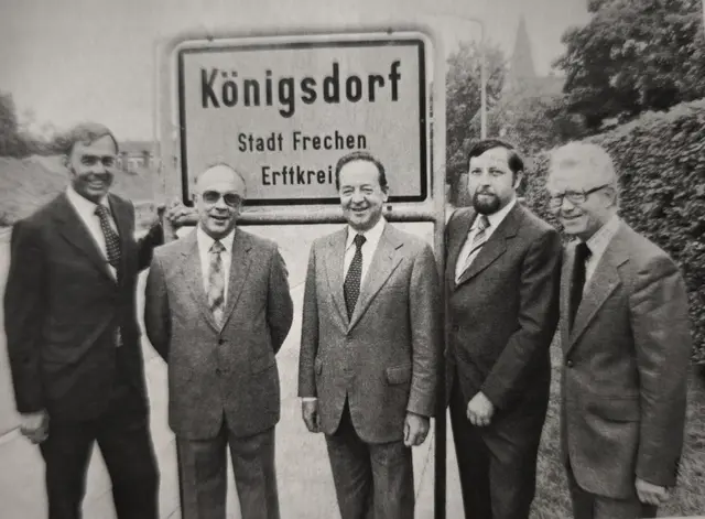 Gründer der CDU-Königsdorf (v.l.n.r.): Dr. Gerhard Berger, Dr. Karlheinz Gierden, Heinz Meller, Hans-Josef Roggendorf und Dr.Joseph Sander.  | Foto: CDU Königsdorf