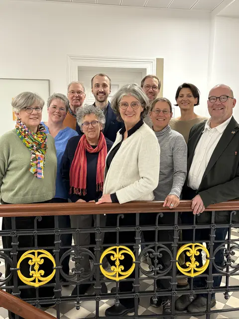 Andrea Vey, Verena Bolzau, Martin Bender, Annette Blank, Robert Saß, Simone Holderried, Bernd Wagner, Cornelia Richter, Alex Menzel-von Einem und Richard K. Wiese (von links). | Foto: Elisabeth Kühl