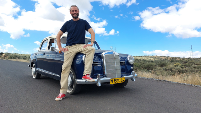 Der aus der Region stammende Reisevortragende Thomas Finke will mit einem Mercedes 190 Ponton aus dem Baujahr 1959 drei Monate lang die Landschaft Namibias erkunden. | Foto: Thomas Finke