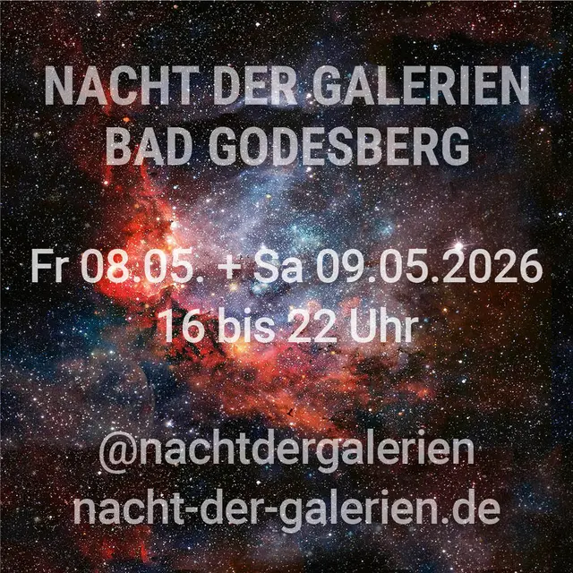 Aufbruch in unbekannte (Kunst-) Welten: Die Nacht der Galerien in Bad Godesberg 2026.  | Foto: Grafik: Veranstalter