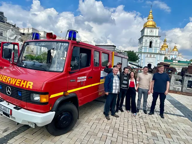 Auf dem Weg zu ihrem Ziel in Putywl in der Oblast Sumy machte die Gruppe in Kyiv Station.  | Foto: Meckenheim Hilft