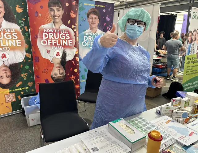 Auch die Apothekerkammer Nordrhein präsentierte sich auf der Gesundheitsberufemesse.  | Foto: Kreis Euskirchen
