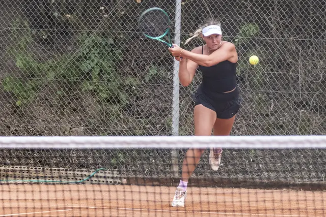 Anastasiya Kuparev, an Nummer eins gesetzt und spätere Siegerin der NTC VR Bank EifelLand Open 2026, überzeugte mit druckvollem Tennis und gewann das Finale mit 6:1 und 6:0.  | Foto: Ronald Larmann/pp/ProfiPress