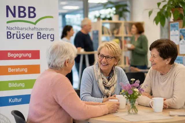 Im Nachbarschaftszentrum Brüser Berg stehen Begegnung, Beratung und gemeinsame Angebote im Mittelpunkt.  | Foto: Symbolfoto: mt / ki