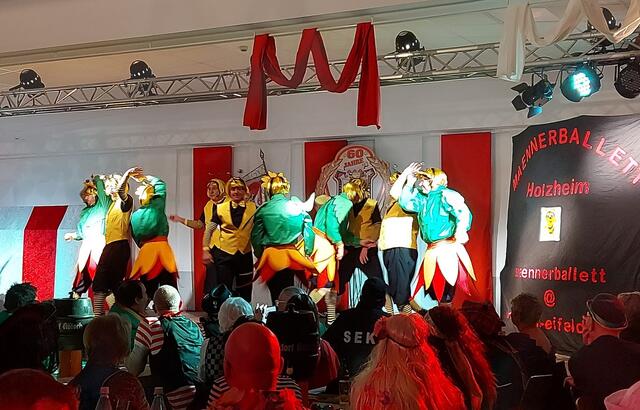 Das Männerballett Holzheim begeisterte bei der Sitzung des Festausschusses Mechernicher Karneval mit einem grazilen Tanz in Bienenkostümen. | Foto: privat/pp/Agentur ProfiPress