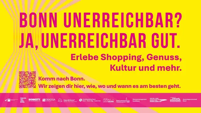 Wenn der Stau zur Werbebotschaft wird: Mit einer selbstironischen Kampagne reagieren Stadt und Wirtschaftsverbände auf die angespannte Verkehrslage.  | Foto: IHK Bonn/Rhein-Sieg