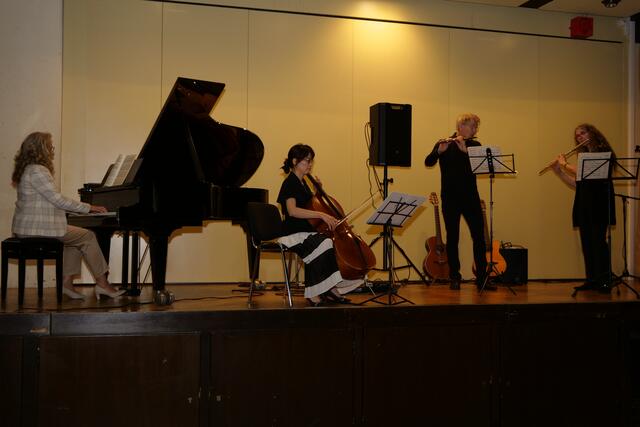 Man spürte die Freude an der Musik beim Auftritt von Barbara Florin, Soo-Ji Ki, Markus Hufschmied und Gundula Hufschmied (von links).