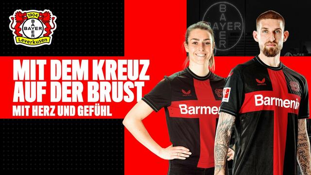 Das neue Heimtrikot der Bayer 04-Profis.  | Foto: Bayer 04