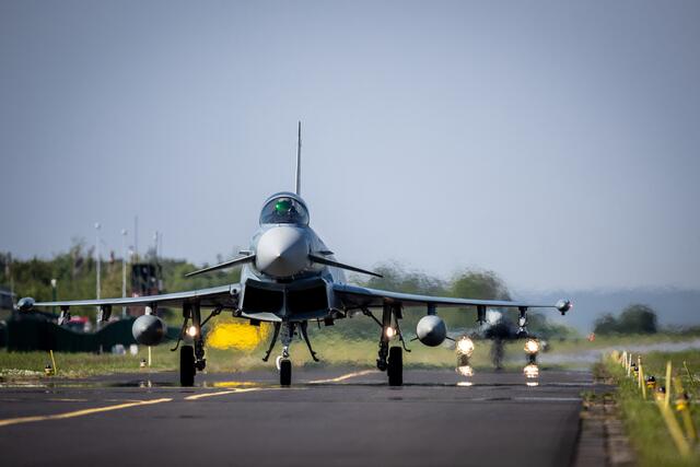 Das taktische Luftwaffengeschwader 31 „Boelcke“ aus Nörvenich verlegt vier Eurofighter im Auftrag der NATO an das Schwarze Meer nach Rumänien. | Foto: TLG 31 „Boelcke“