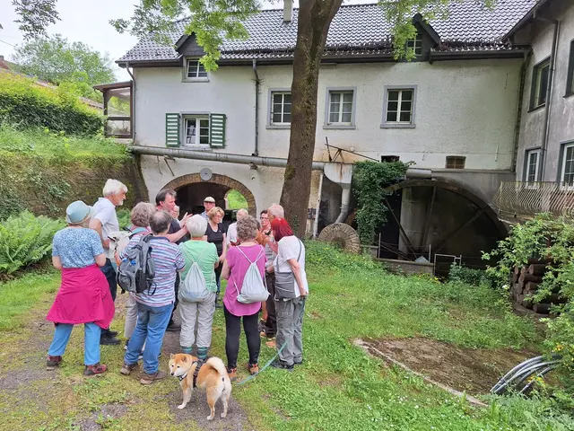 Eine Station der beliebten Erlebnis-Wanderung „Rund um die Kakushöhle“ Ende Mai war die historische Hauserbachmühle. | Foto: Gabi Schumacher/pp/Agentur ProfiPress