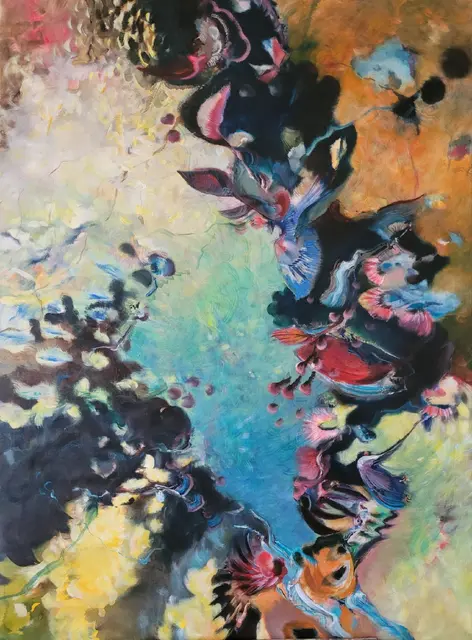 Zwischenwelt (II), Acryl auf Leinwand, 135 x 100 cm  | Foto: Roden