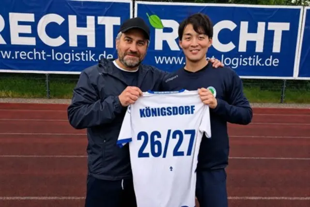 Haben in Königsdorf verlängert: Die Fußballtrainer Ufuk Balik (li.) und Taka Ohno.  | Foto: TuS Königsdorf