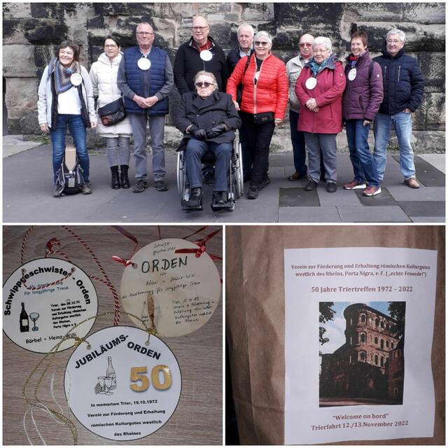 Die Wipperfürther Gruppe wandelte auf ihren eigenen Spuren in Trier. | Foto: Bärbel Selbach