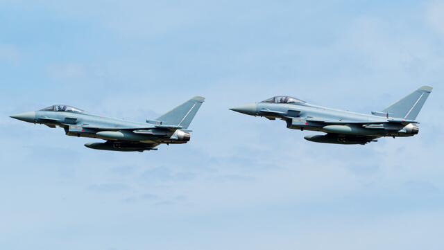 In Nörvenich sind „Eurofighter“ (Foto) und Tornados stationiert. Bei dem Vorfall handelte es sich um einen Tornado. | Foto: Adobe Stock
