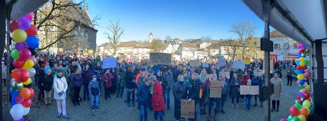 Rund 700 Menschen setzten ein Zeichen gegen Rechtsradikalismus.                    | Foto: Karin Rechenberger