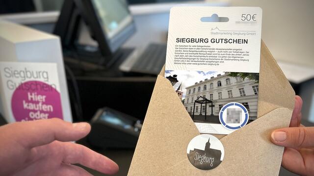 Der Siegburg-Gutschein ist jetzt auch als Arbeitgeber-Gutschein erhältlich. | Foto: Stadt Siegburg